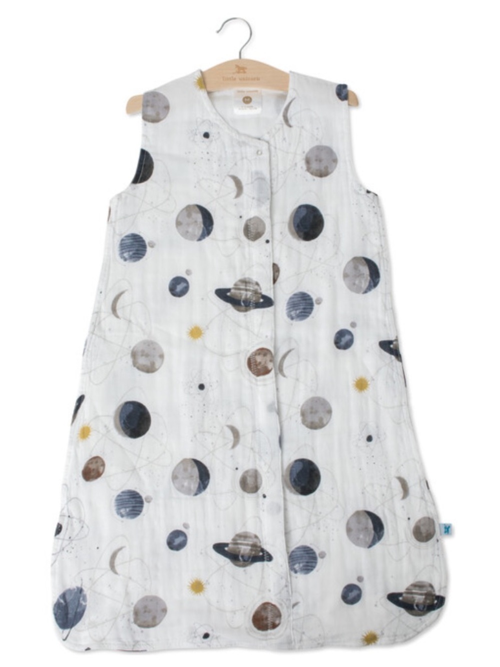 NWT Little Unicorn Baby Cotton Muslin Sleep Bag Space Planetary Print 6-12 Mos